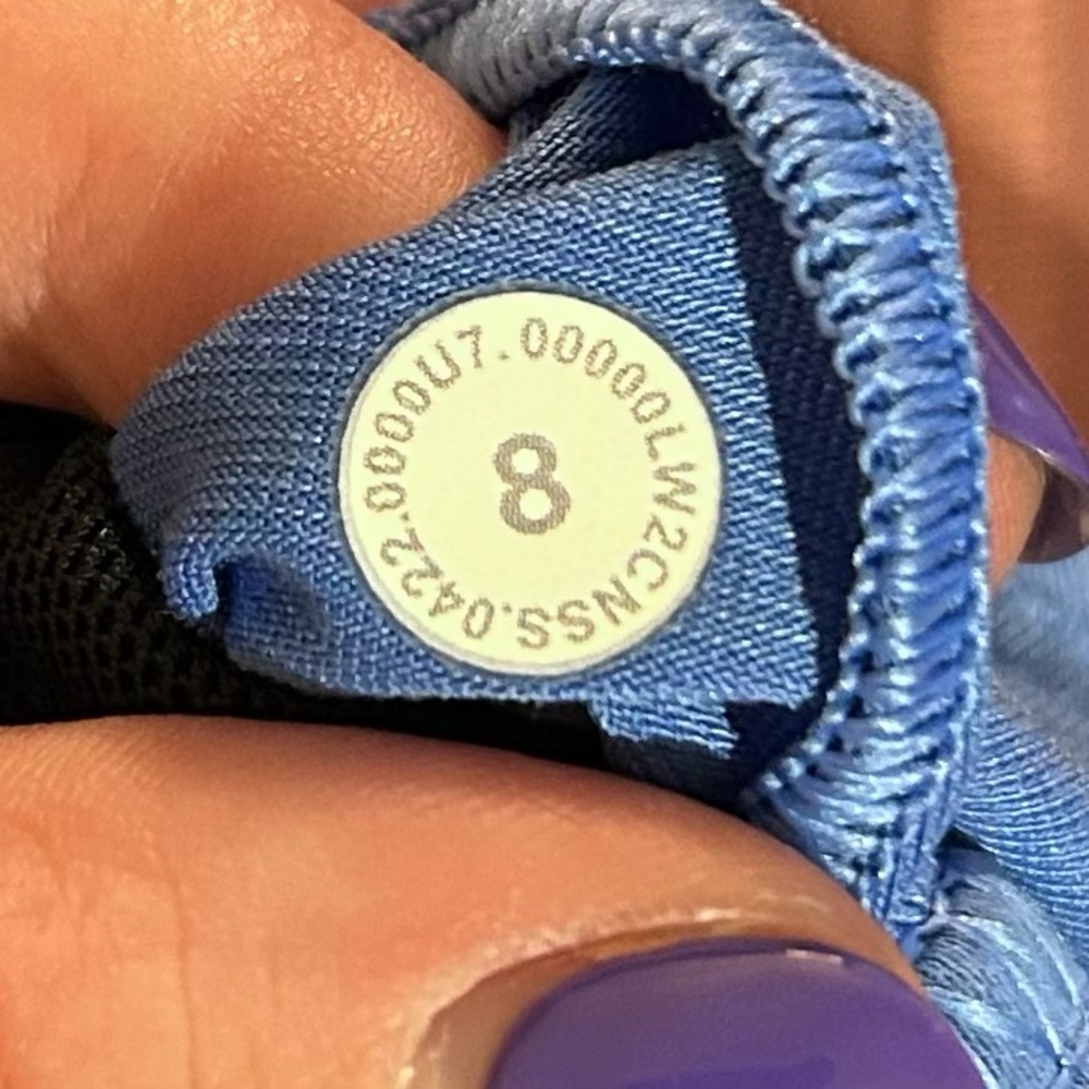 Lululemon Wunder Train Longline Bra, Blue Nile, Sz. 8 - Picture 7 of 7